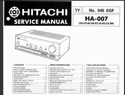 Hitachi HA-007