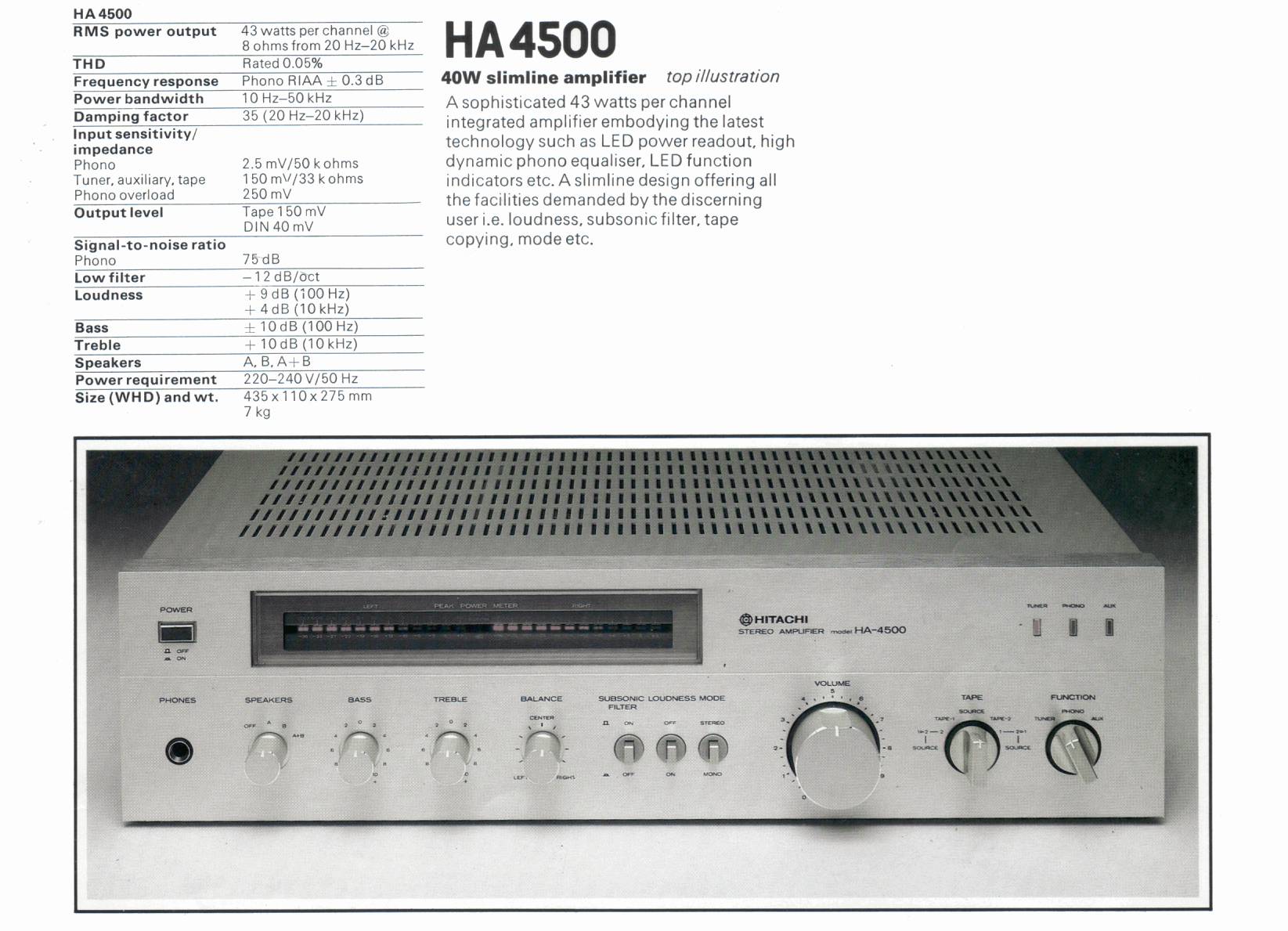 Hitachi HA-4500