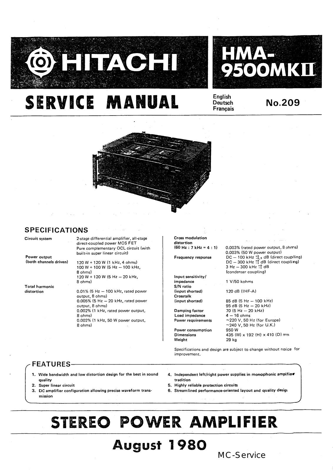 Hitachi HMA-9500 (mkII)