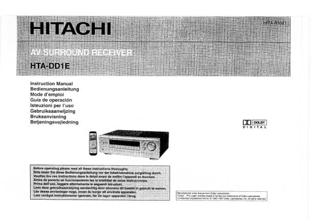 Hitachi HTA-DD1