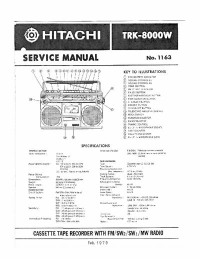 Hitachi TRK-8000W