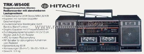 Hitachi TRK-W540