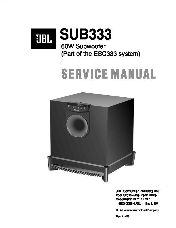 JBL ESC333 (Subwoofer)