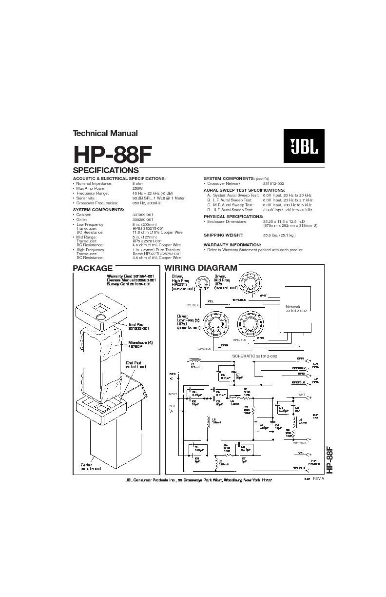 JBL HP88 (88F)