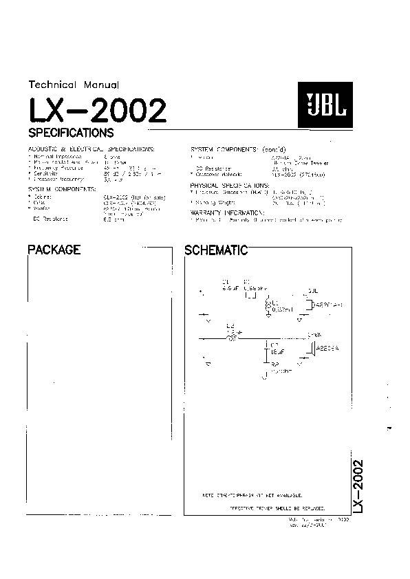JBL LX2002