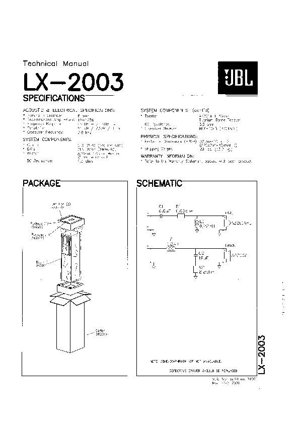 JBL LX2003