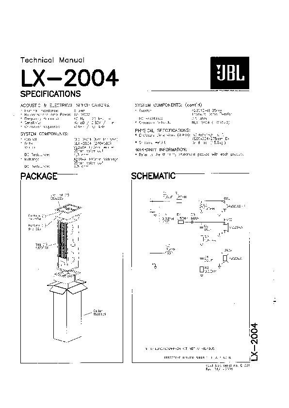 JBL LX2004