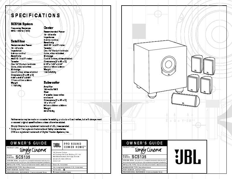 JBL SCS135 (Subwoofer)