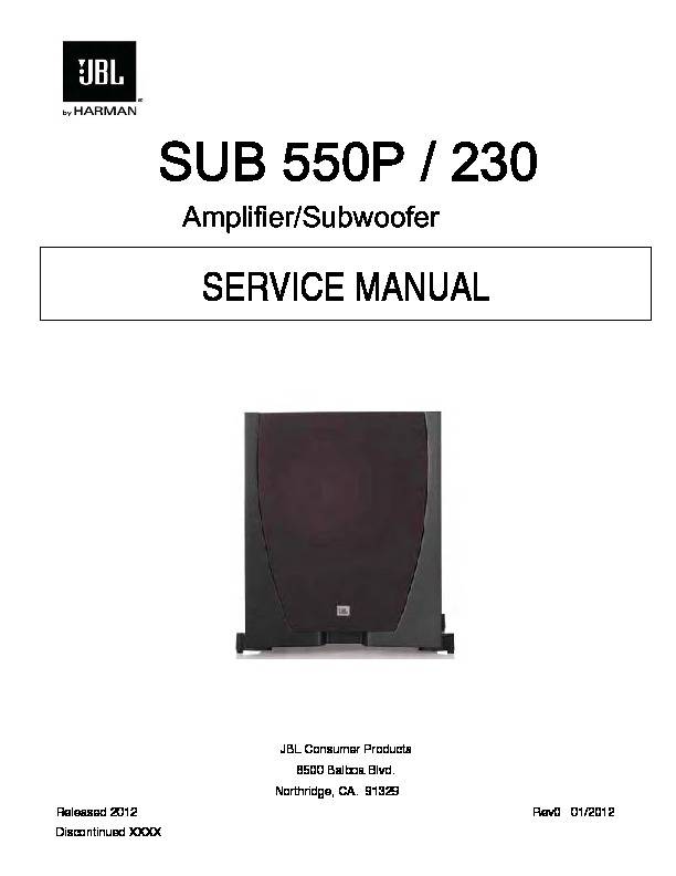 JBL SUB550P (230)