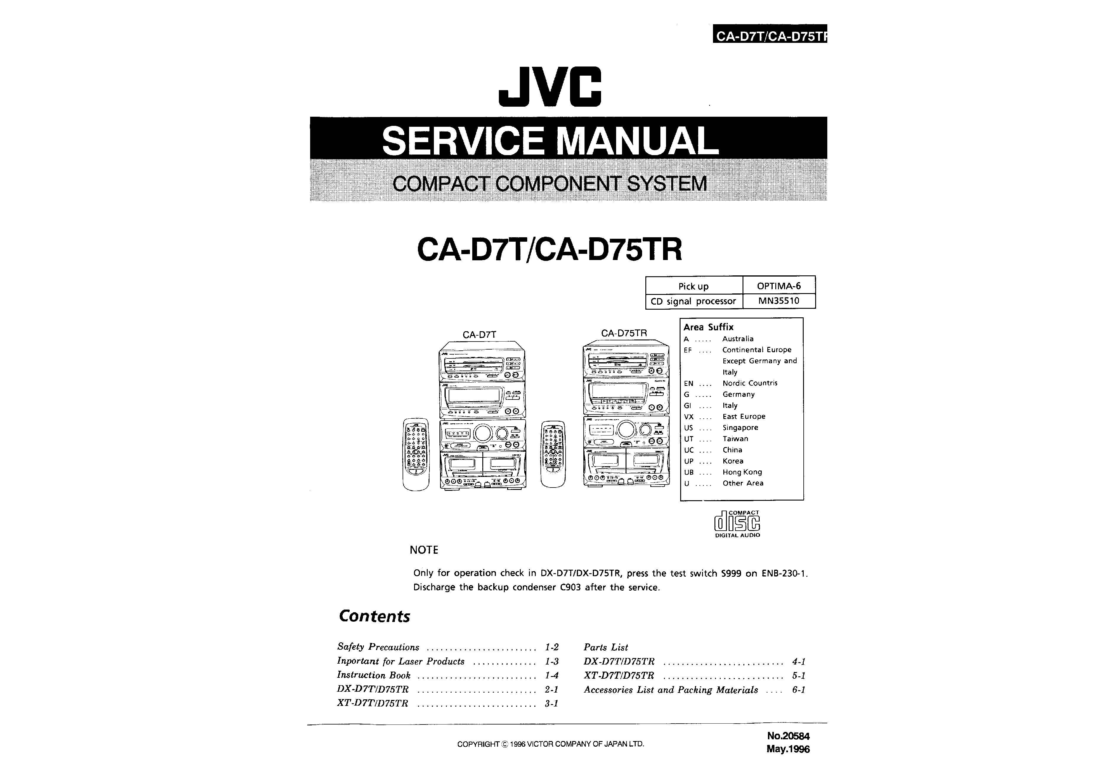 JVC CA-D7T