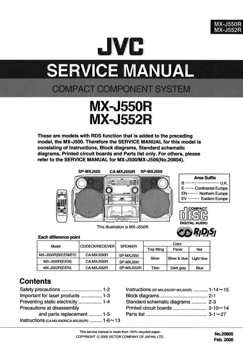 JVC MX-J552R