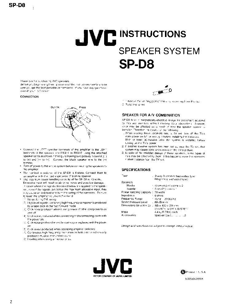 JVC SP-D8