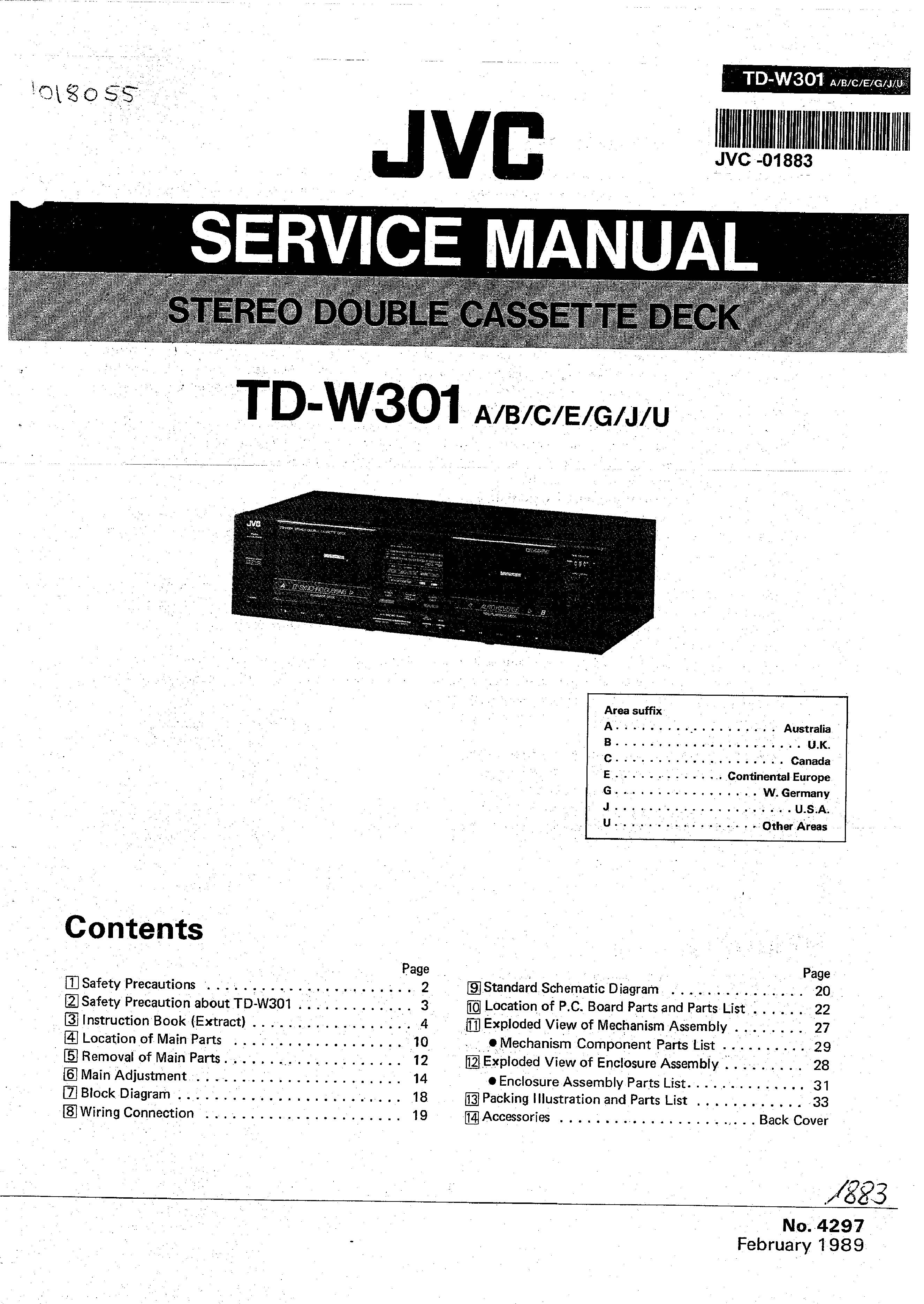 JVC TD-W301