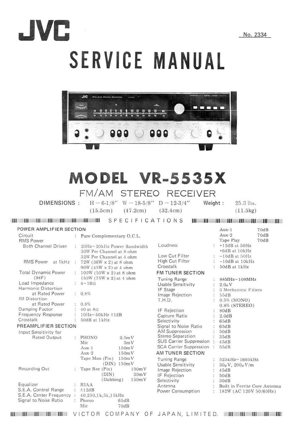 JVC VR-5535X
