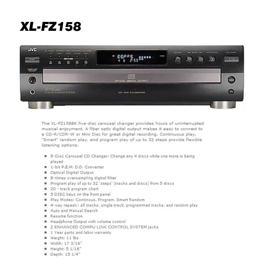 JVC XL-FZ158