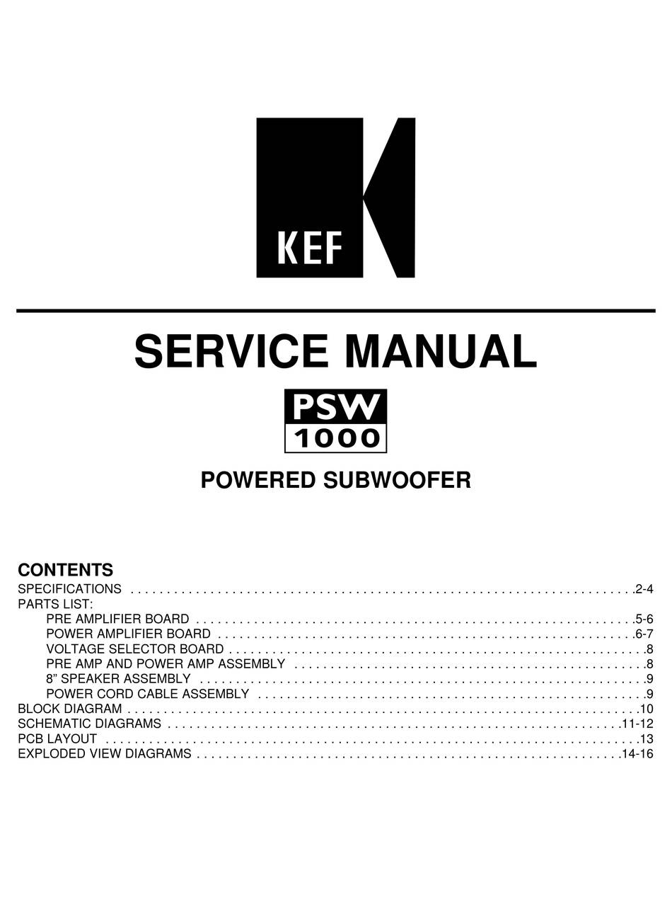 KEF PSW1000 (1000)