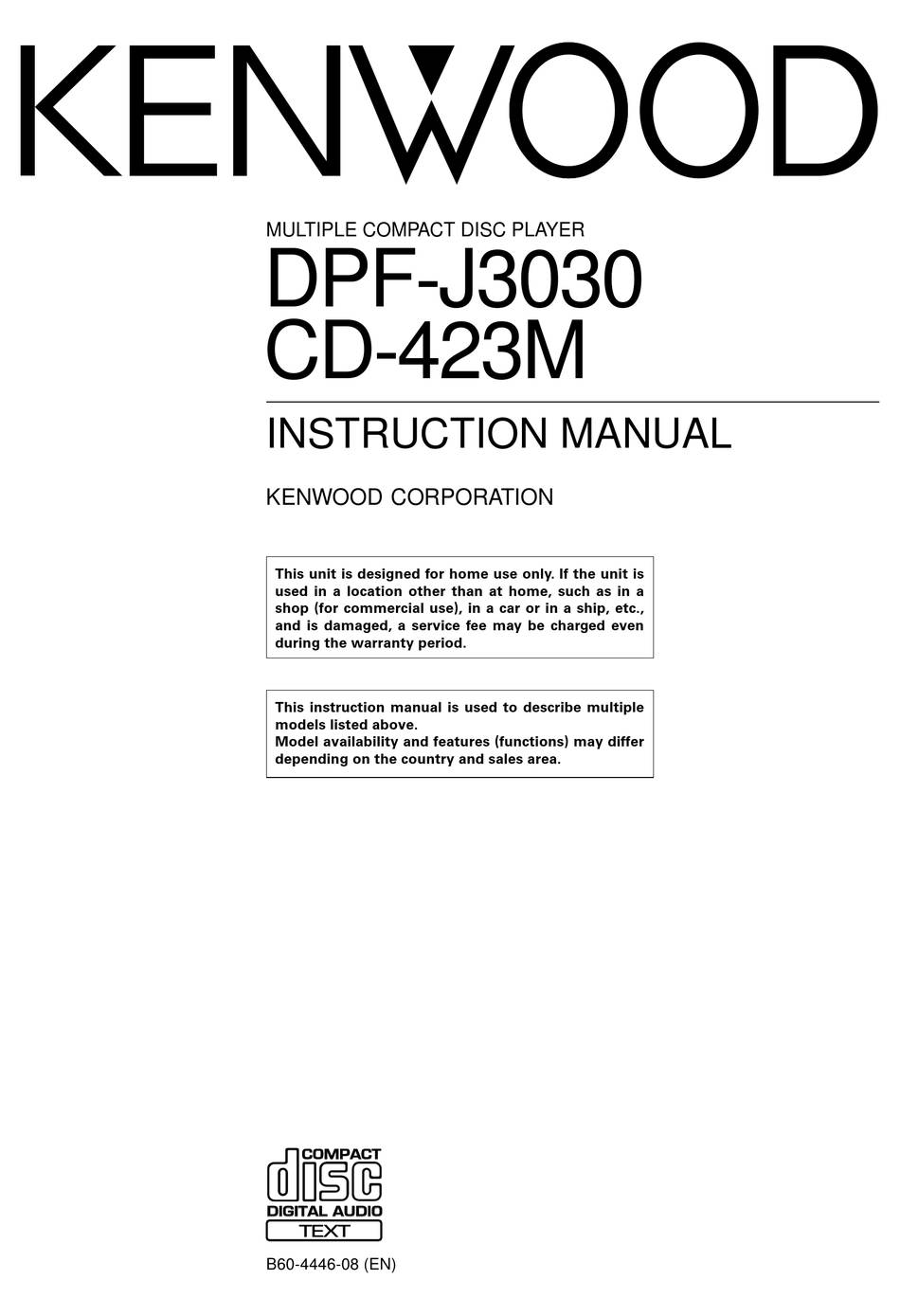 Kenwood DPF-J3030
