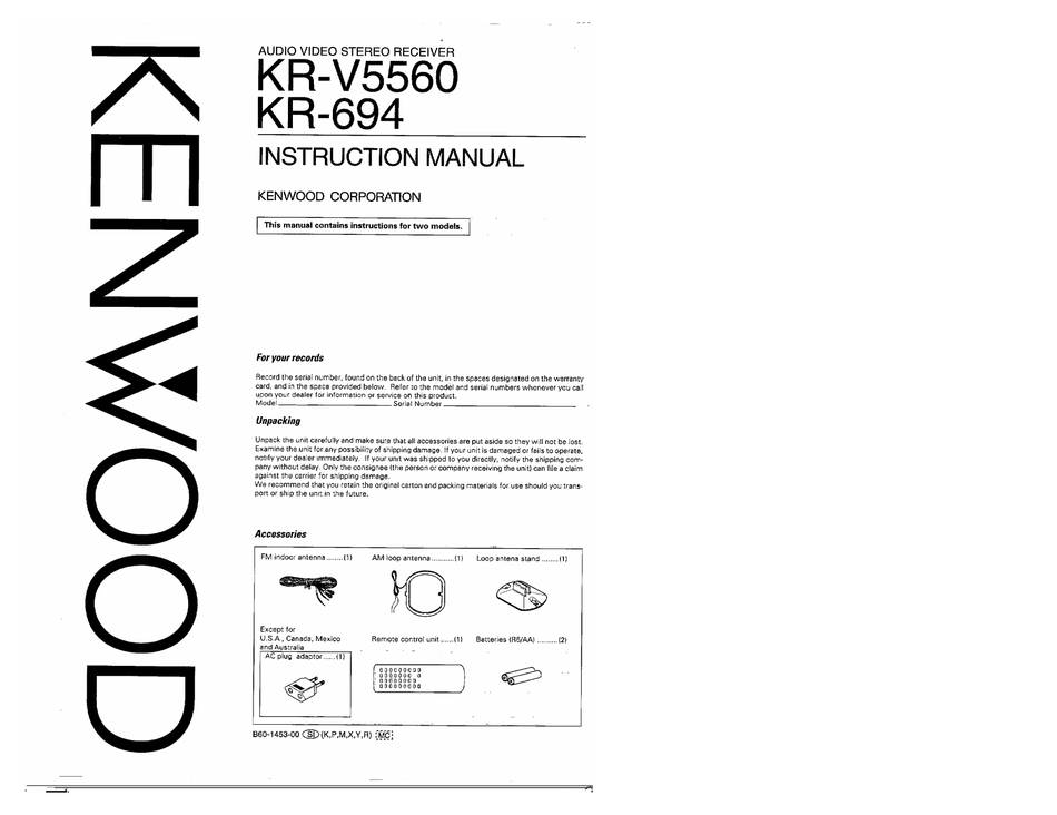 Kenwood KR-694