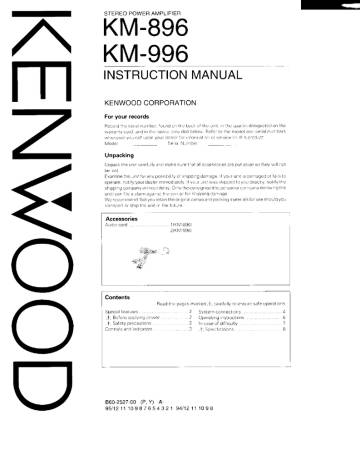 Kenwood KR-896