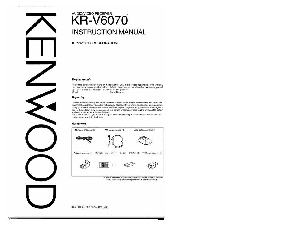 Kenwood KR-V7060