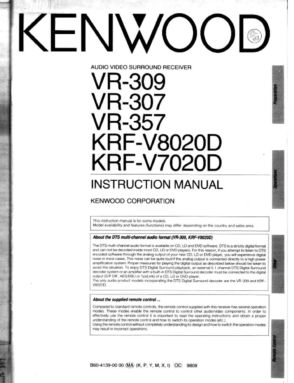 Kenwood KRF-V7020D