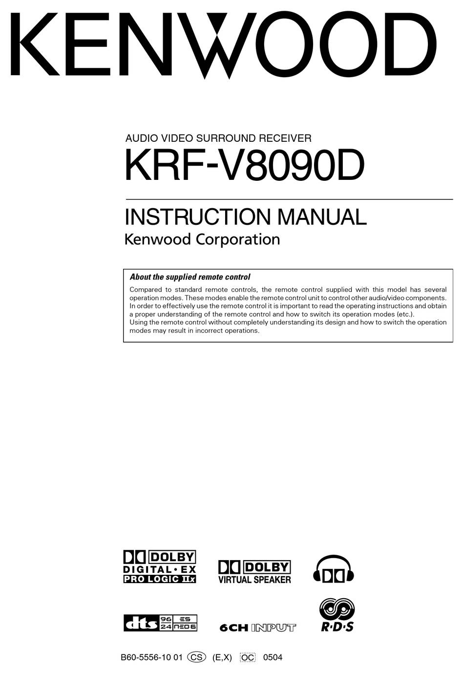 Kenwood KRF-V8090D