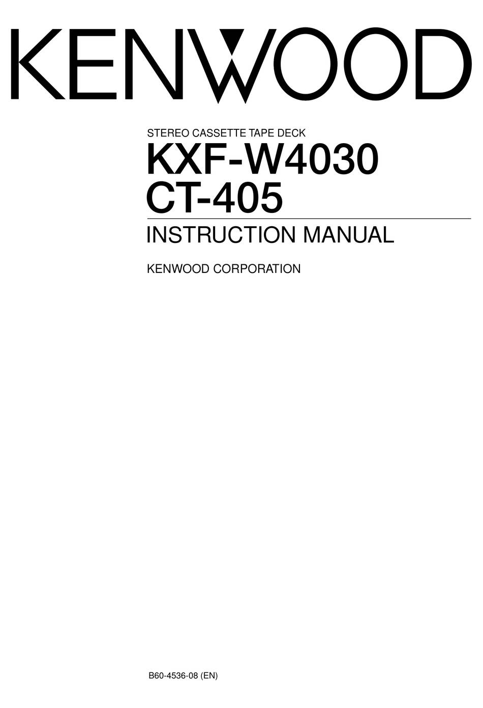 Kenwood KXF-W4030
