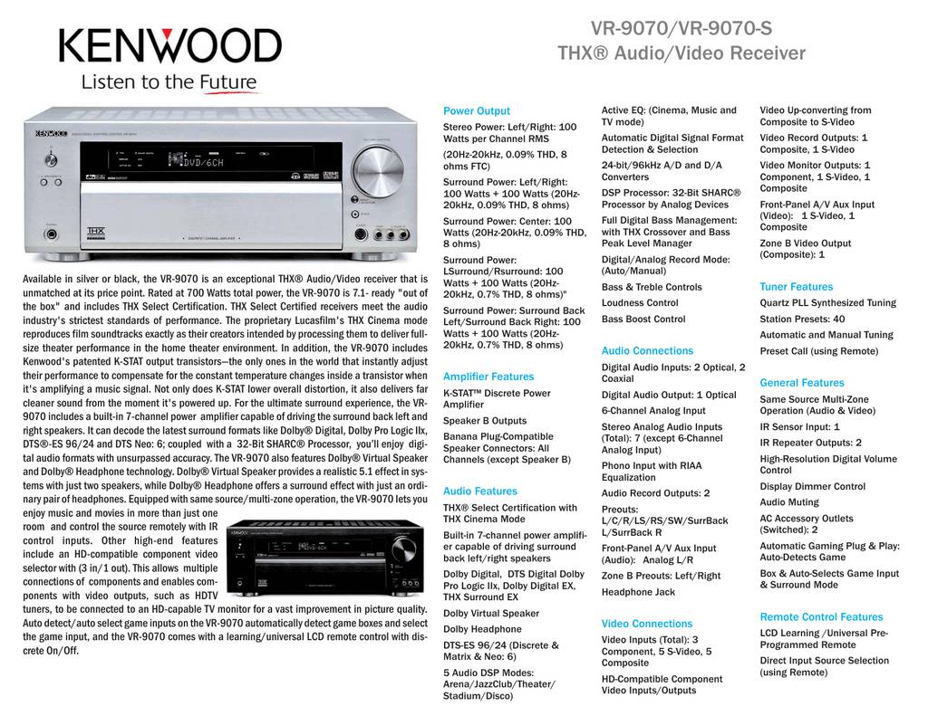 Kenwood VR-9070