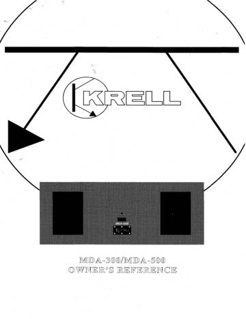 Krell MDA-500