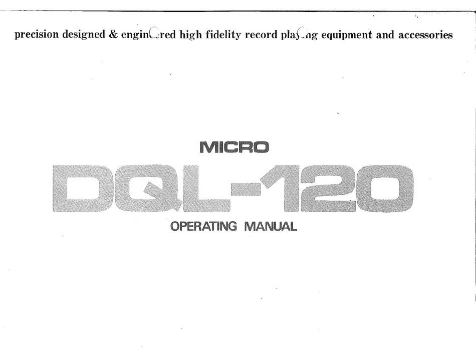 Micro Seiki DQL-120