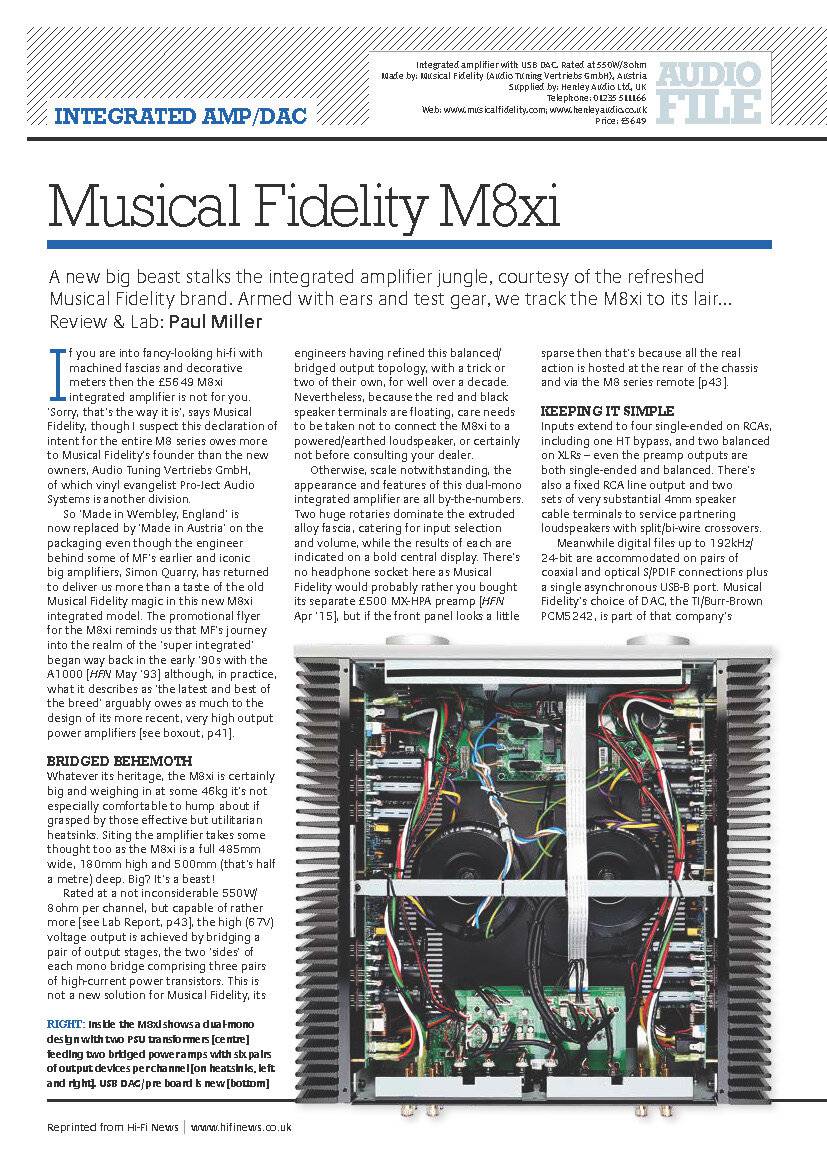 Musical Fidelity M8xi
