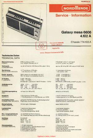 Nordmende Galaxy Mesa 6606