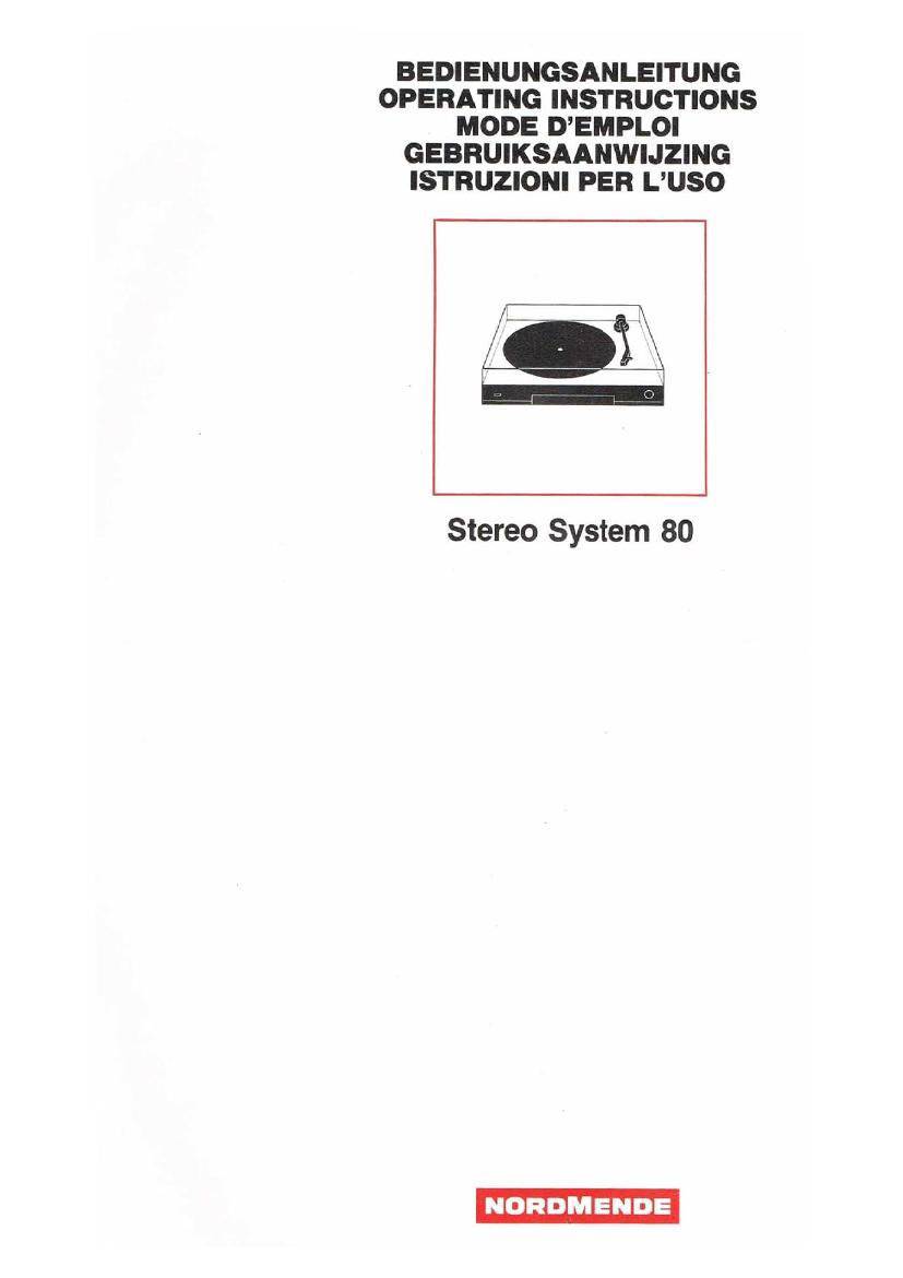 Nordmende Stereo System 80