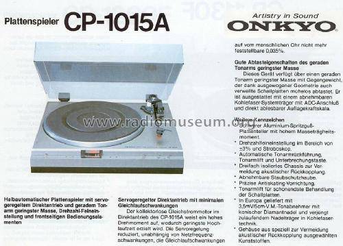 Onkyo CP-1015A