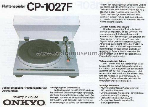 Onkyo CP-1027F