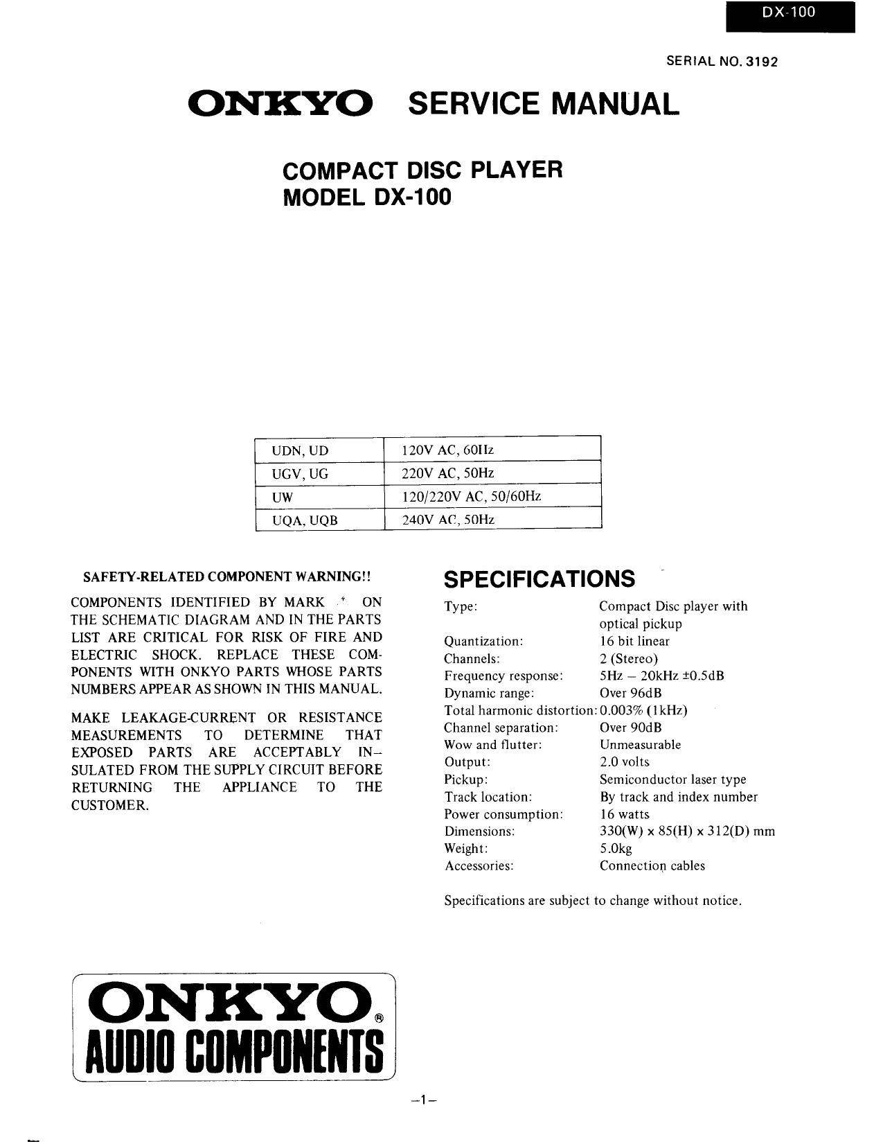 Onkyo DX-100