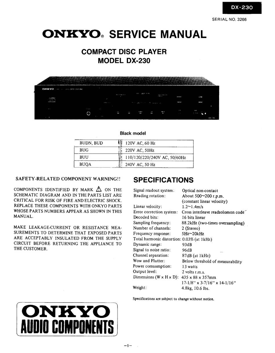 Onkyo DX-230