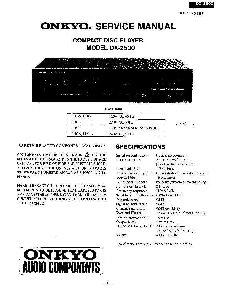 Onkyo DX-2500