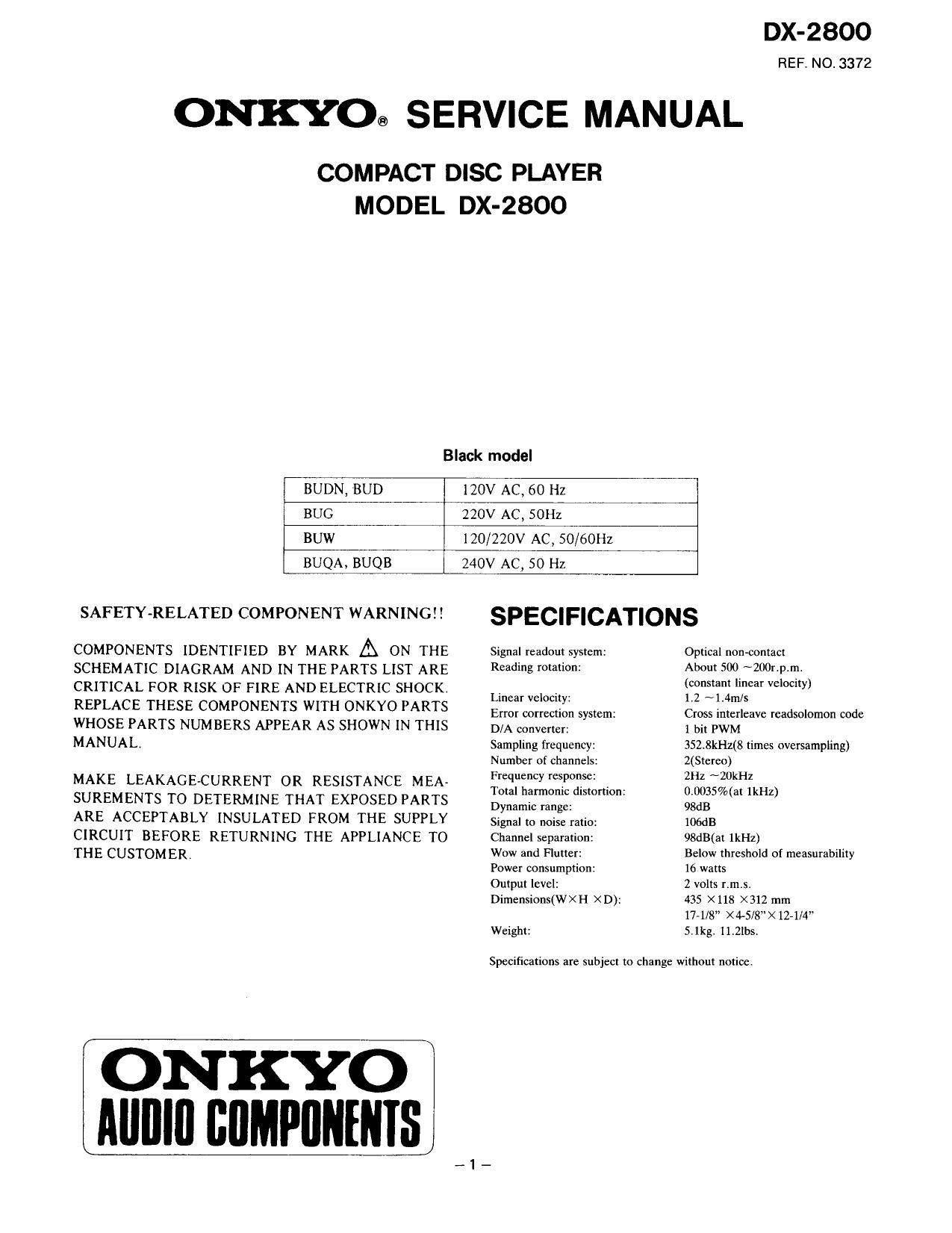Onkyo DX-2800