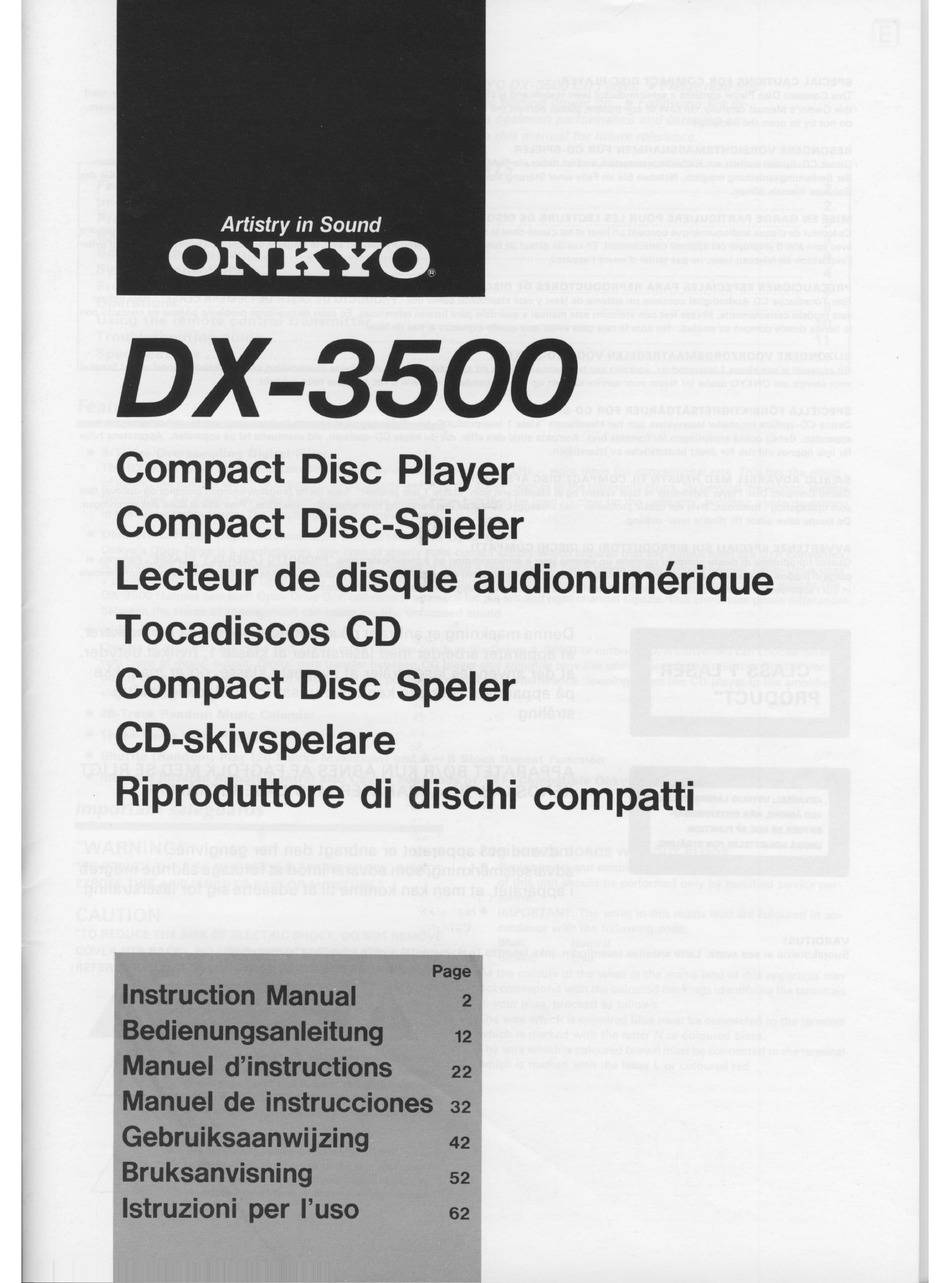Onkyo DX-3500