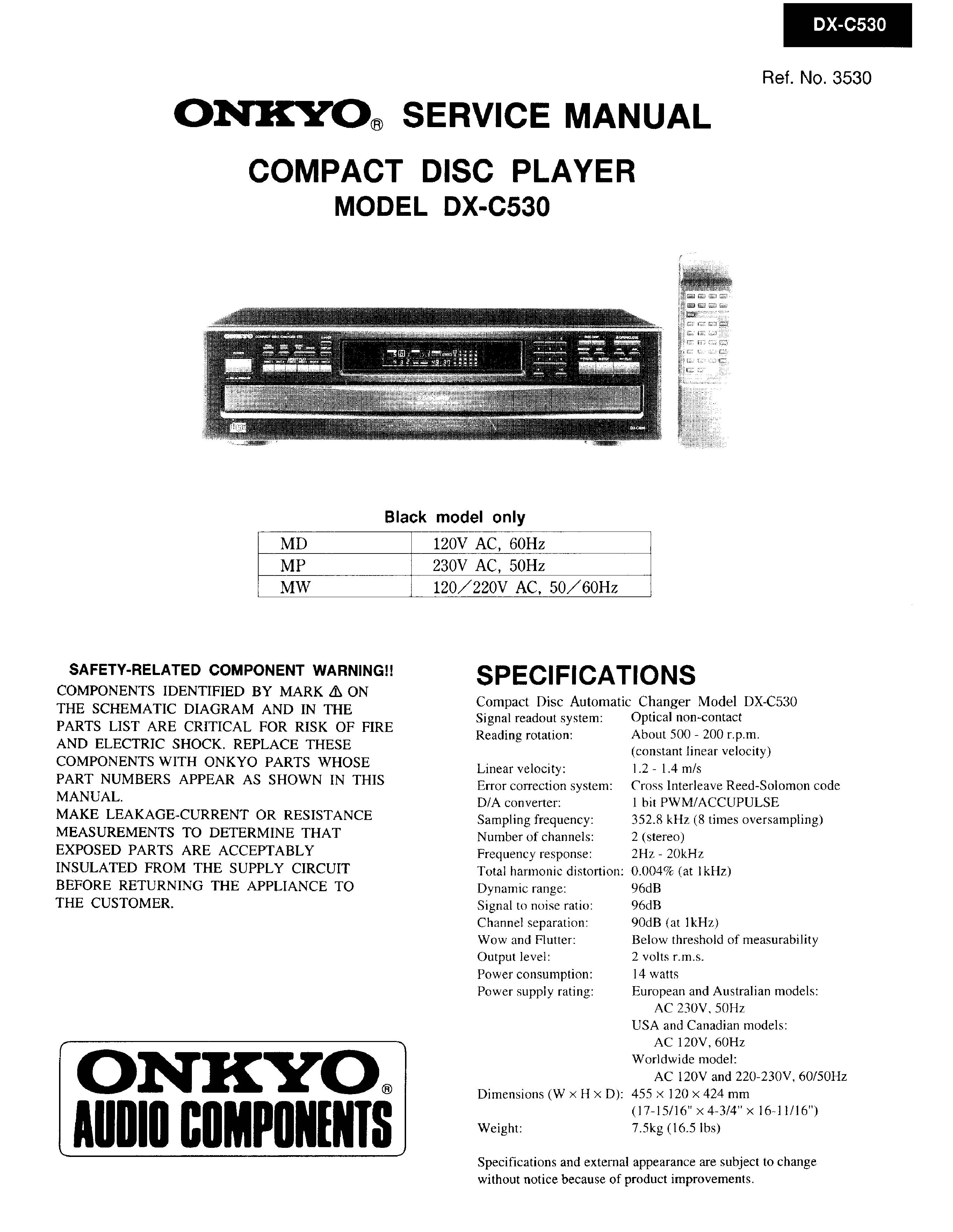 Onkyo DX-C530