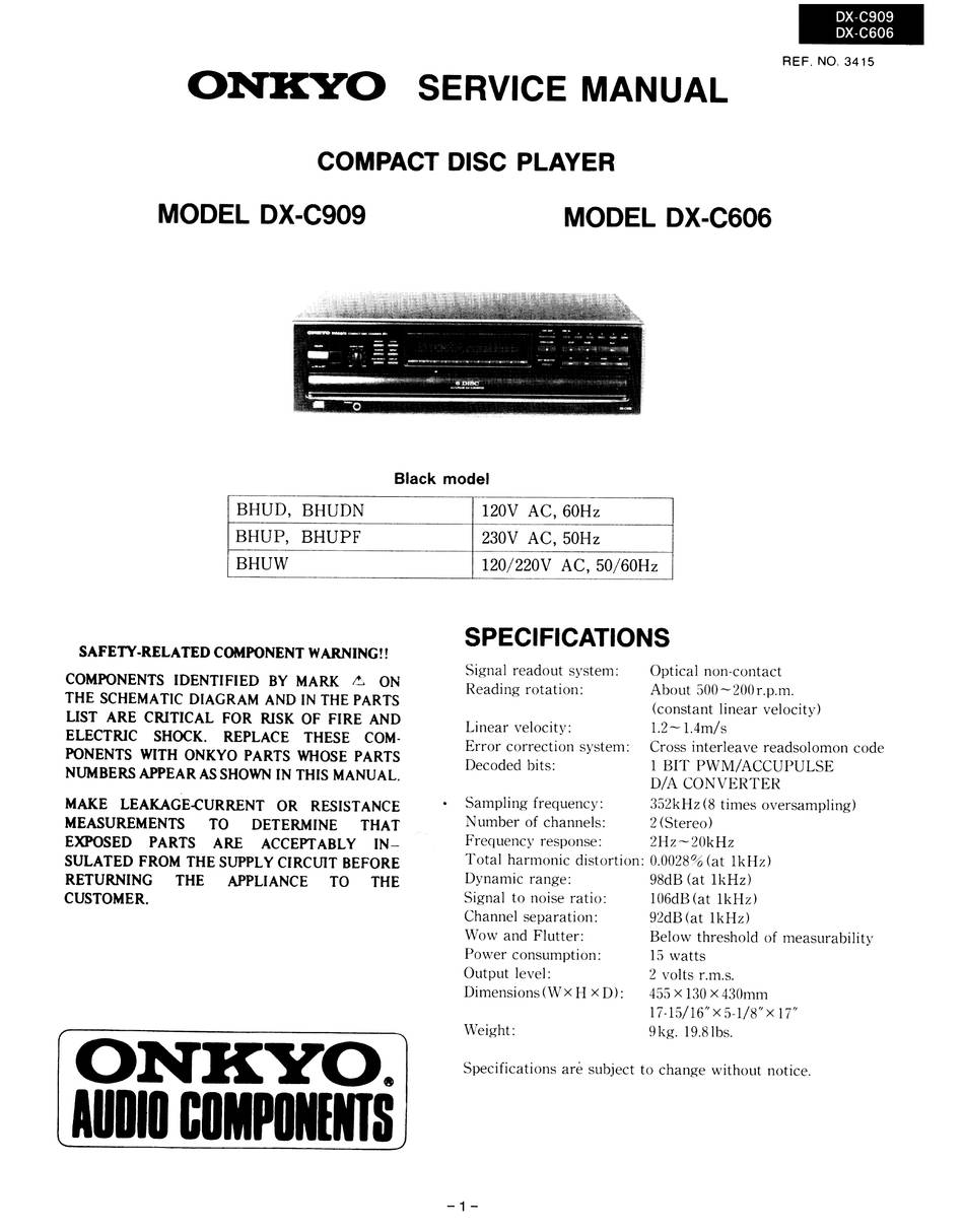 Onkyo DX-C909