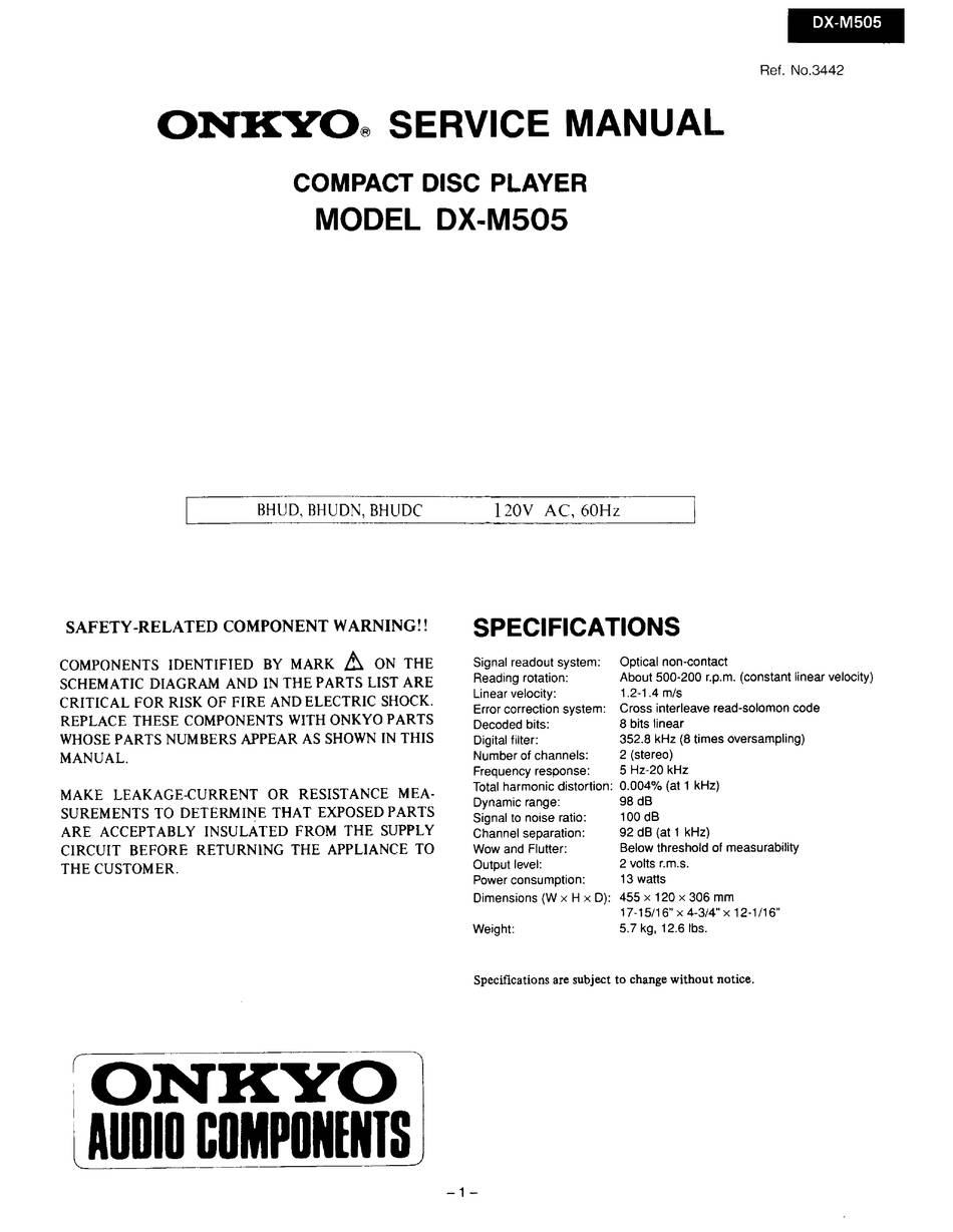 Onkyo DX-M505