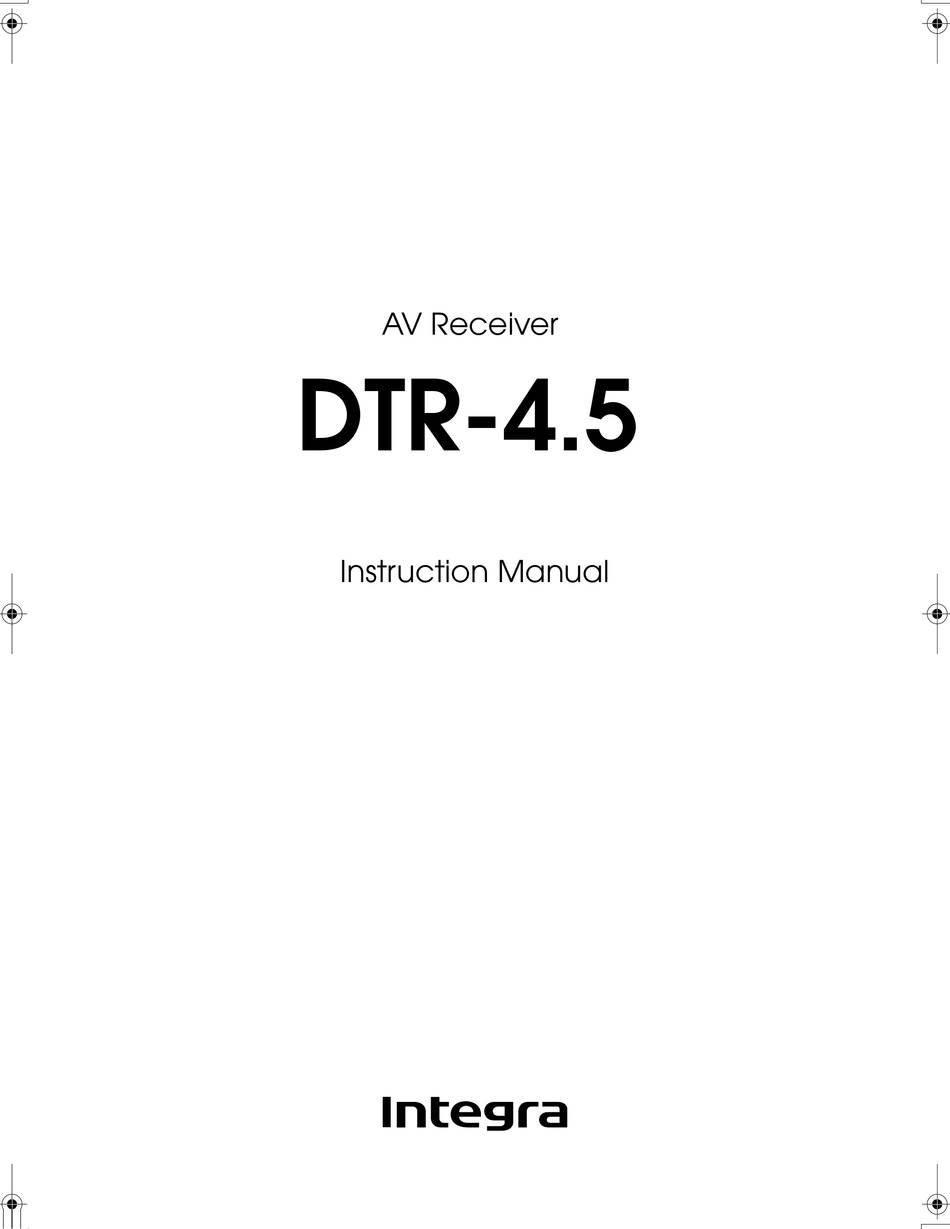 Onkyo Integra DTR-4 (4-5)