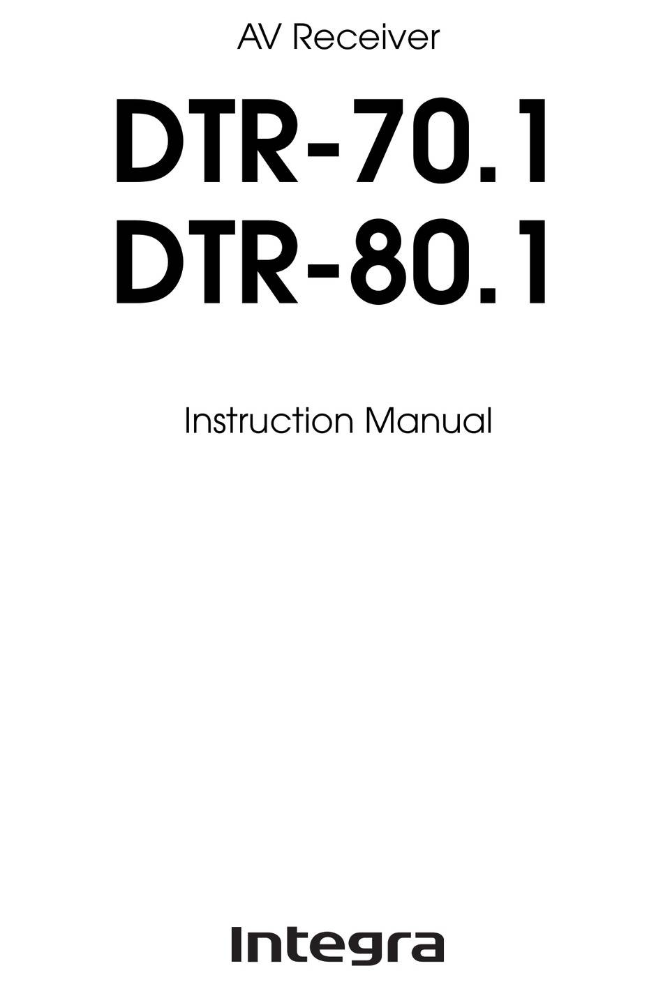 Onkyo Integra DTR-80 (80-1)
