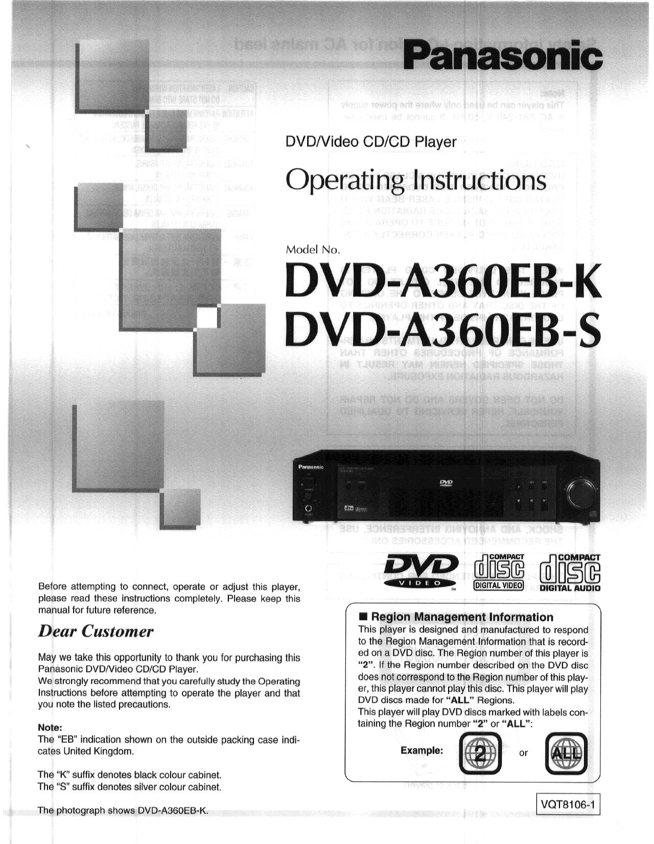 Panasonic DVD-A360