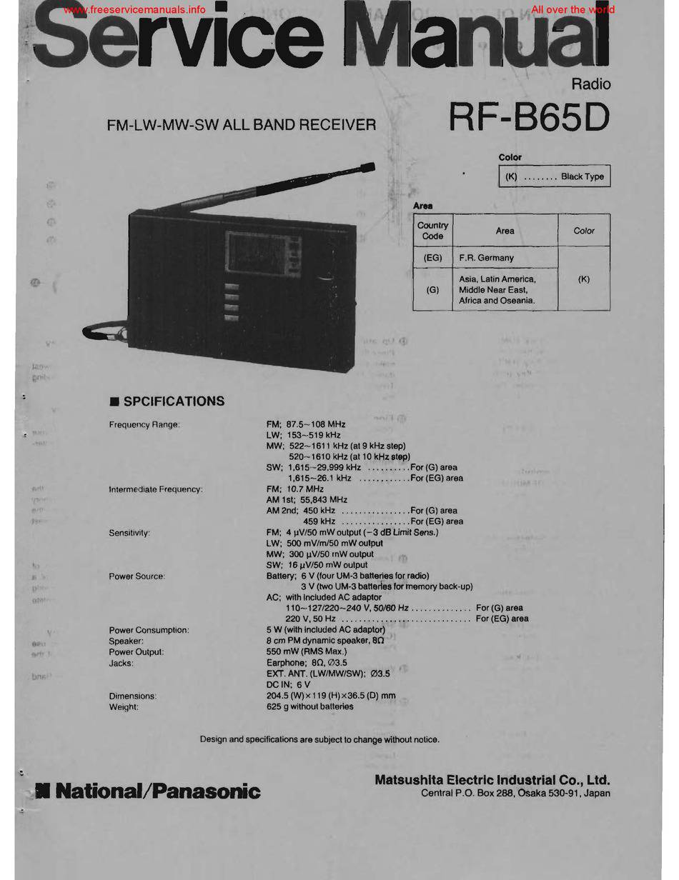 Panasonic RF-B65D