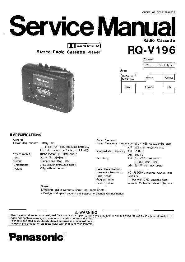 Panasonic RQ-V196