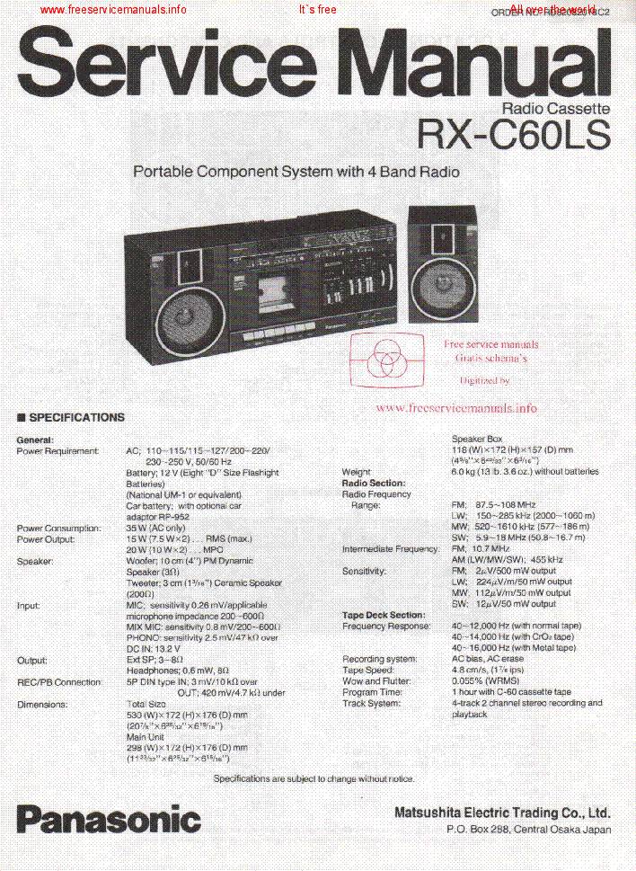 Panasonic RX-C60LS