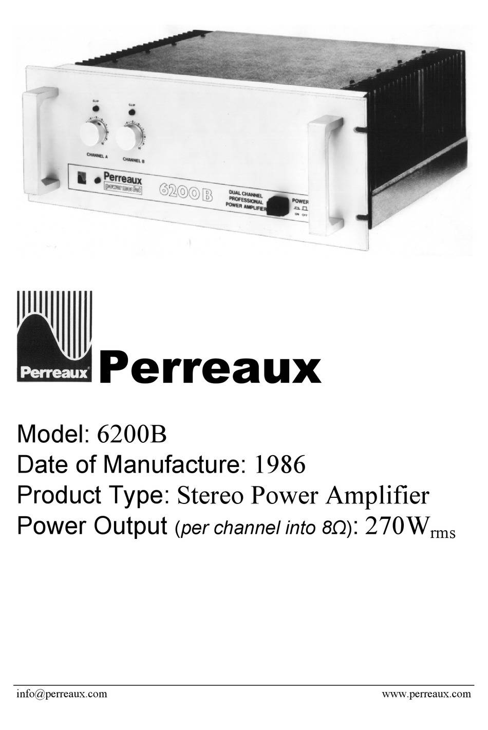 Perreaux Industries 6200B